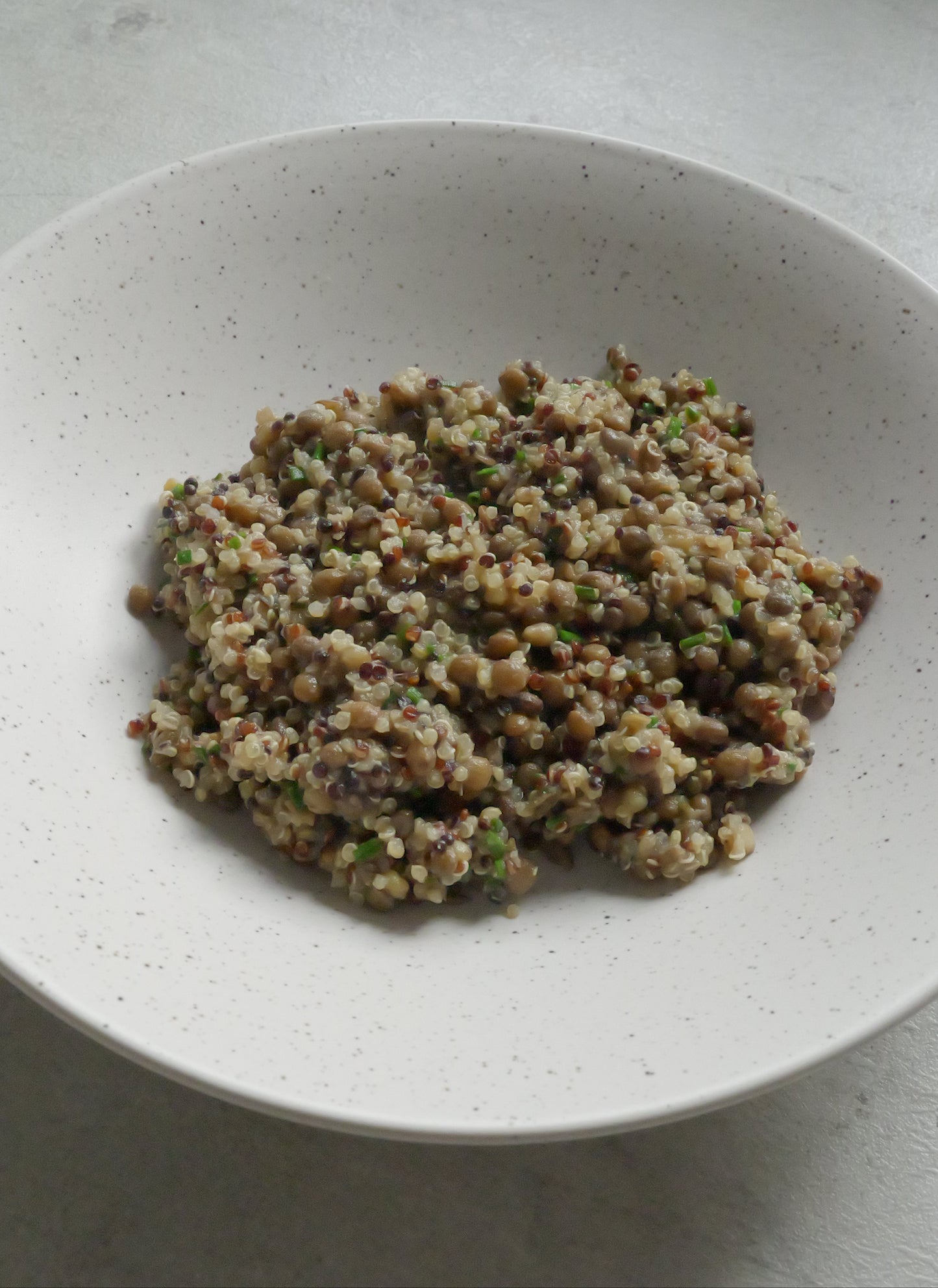 Honey Mustard Roast Cabbage with Miso-Infused Lentils Quinoa, Golden Apple  & Purple Carrot