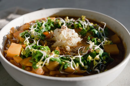 Smoky Cabbage & White Bean Stew with Toasted Sesame